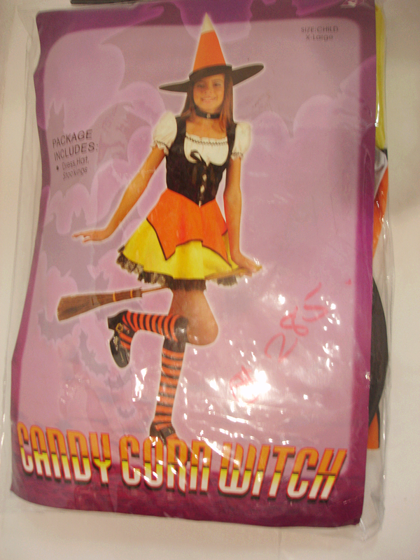 Candy corn witch